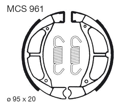 Saboti de frana LUCAS MCS 961